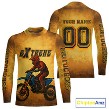 Load image into Gallery viewer, Smoke Motocross Jersey Custom Orange Dirt Bike Shirts for Men Kid Women Racing Jersey XM409
