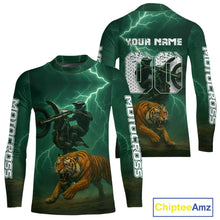 Load image into Gallery viewer, Lightning Tiger Motocross Jersey Custom Dirt Bike Shirts for Men Kid Women Riding Shirt XM407