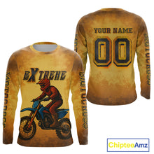 Load image into Gallery viewer, Smoke Motocross Jersey Custom Orange Dirt Bike Shirts for Men Kid Women Racing Jersey XM409