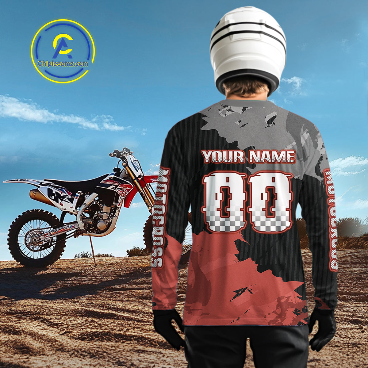 Red Custom Motocross Racing Jersey for Kid Men Women Dirt Bike Shirts Moto Shirt XM478