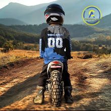 Load image into Gallery viewer, Blue Custom Motocross Racing Jersey for Kid Men Women Dirt Bike Shirts Moto Shirt XM478