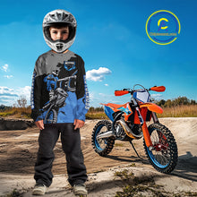 Load image into Gallery viewer, Blue Custom Motocross Racing Jersey for Kid Men Women Dirt Bike Shirts Moto Shirt XM478