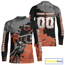 Load image into Gallery viewer, Orange Custom Motocross Racing Jersey for Kid Men Women Dirt Bike Shirts Moto Shirt XM478