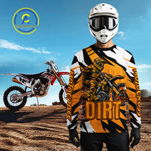 Load image into Gallery viewer, Custom Orange Motocross Racing Jersey Men Kid Women Dirt Bike Shirts Riding Shirt XM479
