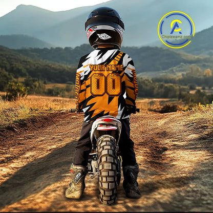 Custom Orange Motocross Racing Jersey Men Kid Women Dirt Bike Shirts Riding Shirt XM479