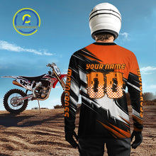 Load image into Gallery viewer, Custom Orange Motocross Jersey Men Kid Women Dirt Bike Jersey Motorcycle Riding Shirt XM486