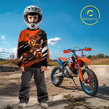 Load image into Gallery viewer, Custom Orange Motocross Jersey Men Kid Women Dirt Bike Jersey Motorcycle Riding Shirt XM486