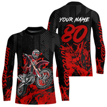 Load image into Gallery viewer, Custom Blue Motocross Jersey Racing Motocycle Shirts for Men Women Kid UPF30+ DNT43