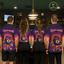 Load image into Gallery viewer, 8 Ball Billiard Shirts for Women Retro Custom Billiard Team Shirts Billiard League Polo &amp; 1/4 Zip NNT98