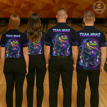 Load image into Gallery viewer, Custom Neon Funny Alligator Bowling Jersey for Women Bowling Tournament Polo &amp; 1/4 Zip Bowling Team Shirts HNT219