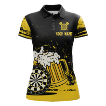 Load image into Gallery viewer, Custom Funny Beer Dart Shirts for Women Darts Team Jerseys Dart League Polo &amp; 1/4 Zip NNT141