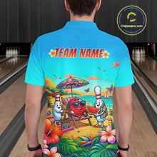 Load image into Gallery viewer, Custom Summer Bowling Jersey for Men Unisex Bowling Shirts for Team Polo &amp; 1/4 Zip HNT243