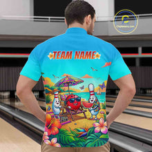 Load image into Gallery viewer, Custom Summer Bowling Jersey for Men Unisex Bowling Shirts for Team Polo &amp; 1/4 Zip HNT243