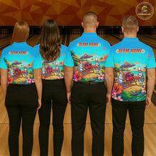 Load image into Gallery viewer, Custom Summer Bowling Jersey for Men Unisex Bowling Shirts for Team Polo &amp; 1/4 Zip HNT243
