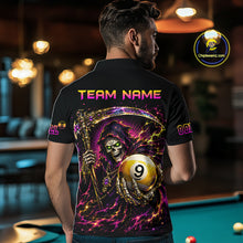 Load image into Gallery viewer, Custom Grim Reaper 8 Ball &amp; 9 Ball Billiard Shirt for Men Billiard Team Jersey Billiard League NNT189