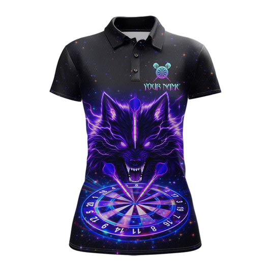 Custom Galaxy Thunder Wolf Darts Board Dart Shirts For Women Darts Team Jerseys Dart League NNT150