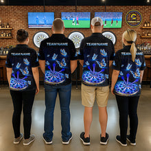 Load image into Gallery viewer, Custom Galaxy Butterflies Darts Board Dart Shirts For Women Darts Team Jerseys Dart League NNT151