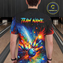 Load image into Gallery viewer, Custom Colorful Bowling Jersey for Men Bowling Uniform Polo &amp; 1/4 Zip Bowling Team Shirts HNT226