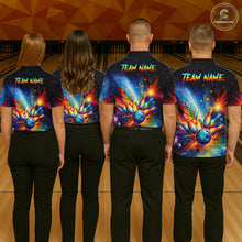 Load image into Gallery viewer, Custom Colorful Bowling Jersey for Men Bowling Uniform Polo &amp; 1/4 Zip Bowling Team Shirts HNT226