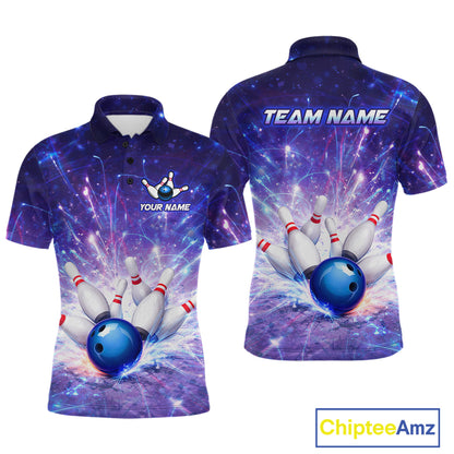 Custom Bowling Jersey for Men Bowling Uniform Polo & 1/4 Zip Bowling Shirts for Bowler and Team HNT231