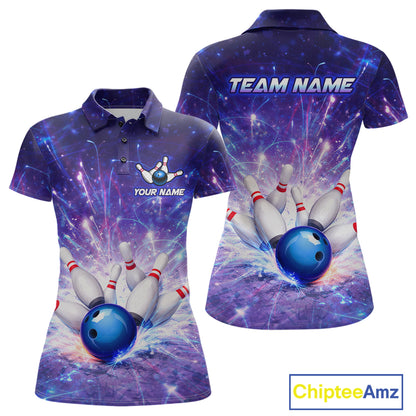 Custom Bowling Jersey for Women Bowling Uniform Polo & 1/4 Zip Bowling Shirts for Bowler and Team HNT231