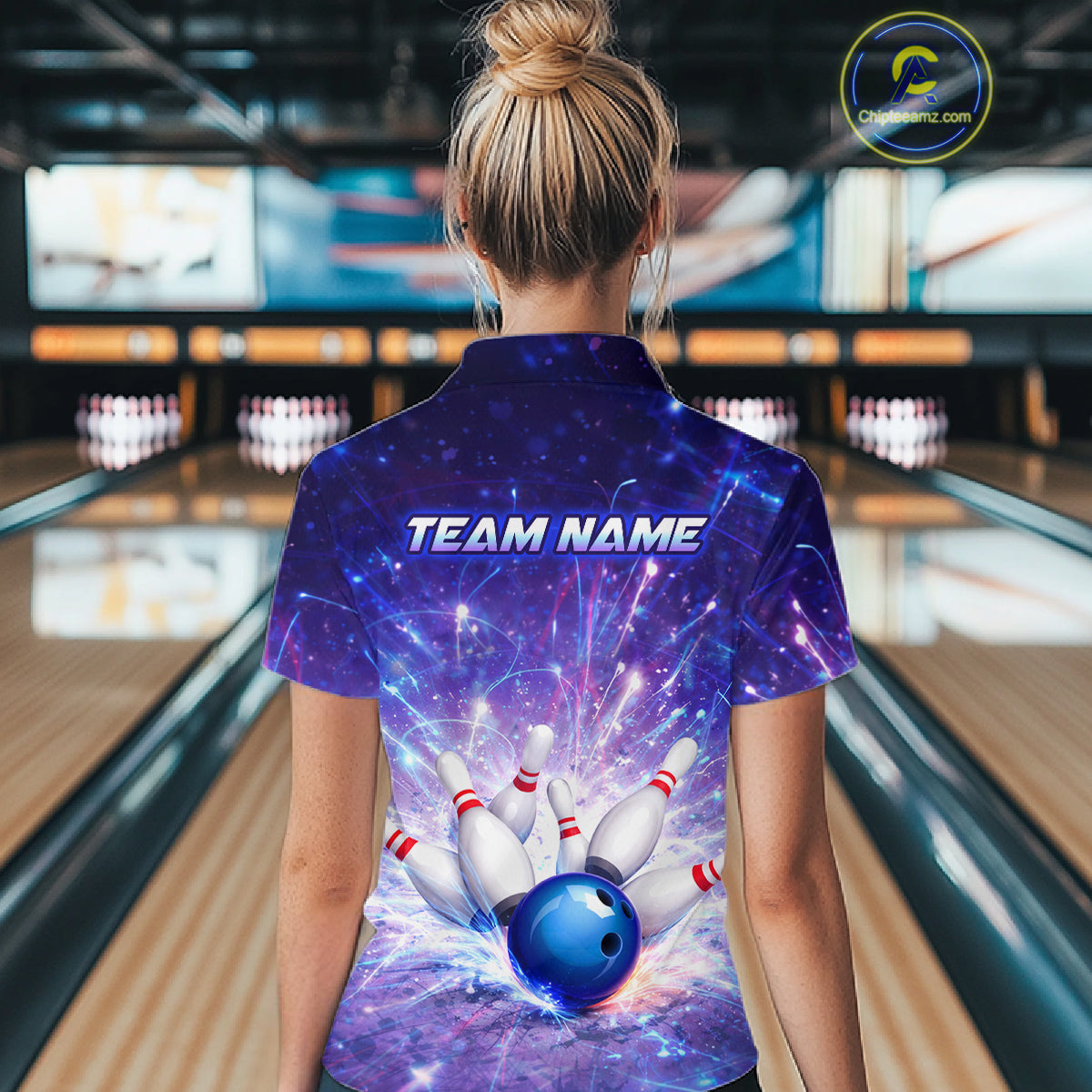 Custom Bowling Jersey for Women Bowling Uniform Polo & 1/4 Zip Bowling Shirts for Bowler and Team HNT231
