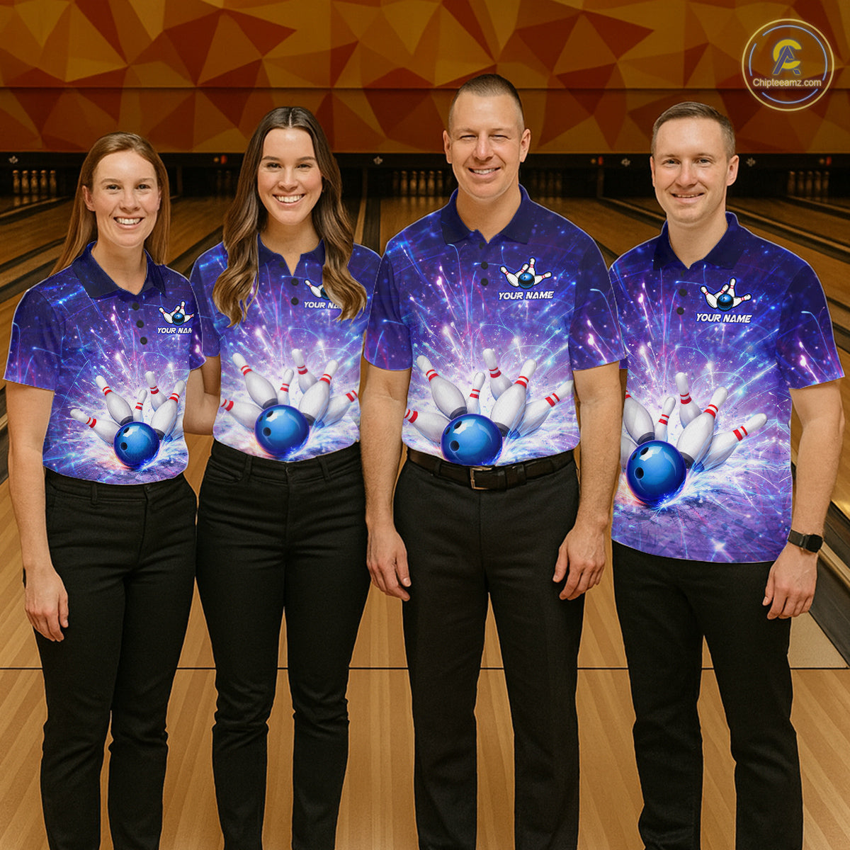 Custom Bowling Jersey for Men Bowling Uniform Polo & 1/4 Zip Bowling Shirts for Bowler and Team HNT231