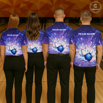 Custom Bowling Jersey for Men Bowling Uniform Polo & 1/4 Zip Bowling Shirts for Bowler and Team HNT231