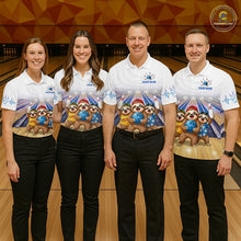 Load image into Gallery viewer, Custom Funny Sloth Bowling Shirt for Women Bowling Team Jersey Bowling League Bowling Cloth HNT299