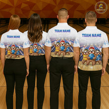 Load image into Gallery viewer, Custom Funny Sloth Bowling Shirt for Women Bowling Team Jersey Bowling League Bowling Cloth HNT299