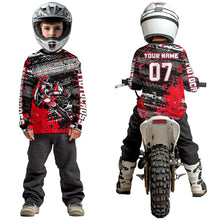 Load image into Gallery viewer, Red Motocross Jersey Racing for Kid Men Women Custom Dirt Bike Shirts UPF30+ DNT45