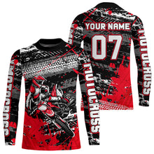 Load image into Gallery viewer, Red Motocross Jersey Racing for Kid Men Women Custom Dirt Bike Shirts UPF30+ DNT45