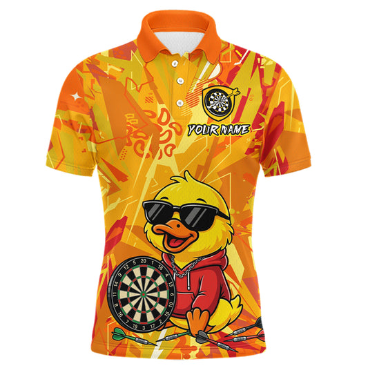 Custom Funny Duck Dart Shirt Dart Team Jersey for Men Dartboard Polo & 1/4Zip Shirts NNT166