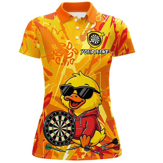 Custom Funny Duck Dart Shirt Dart Team Jersey for Women Dartboard Polo & 1/4Zip Shirts NNT166