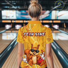 Load image into Gallery viewer, Funny Squirrel Custom Bowling Jersey for Women Bowling Team Shirts Bowling League HNT303