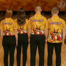 Load image into Gallery viewer, Funny Squirrel Custom Bowling Jersey for Women Bowling Team Shirts Bowling League HNT303