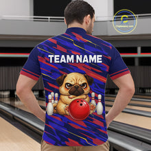 Load image into Gallery viewer, Custom Funny Dog Bowling Jersey for Men Bowling Uniform Polo &amp;1/4 Zip Bowling Team Shirts HNT249