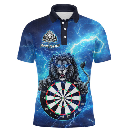 Custom Thunder Lion Dart Shirt Dart Team Jersey for Men Dartboard Polo & 1/4 Zip Shirts NNT169