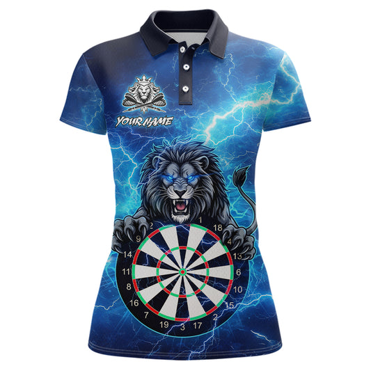Custom Thunder Lion Dart Shirt Dart Team Jersey for Women Dartboard Polo & 1/4 Zip Shirts NNT169