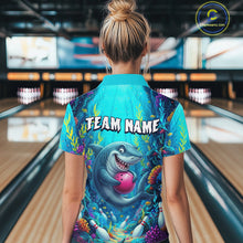 Load image into Gallery viewer, Custom Ocean Funny Otte Bowling Jersey for Women Funny Bowling Team Shirts Bowling Uniform HNT300