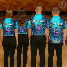 Load image into Gallery viewer, Custom Ocean Funny Otte Bowling Jersey for Women Funny Bowling Team Shirts Bowling Uniform HNT300