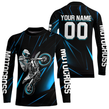 Load image into Gallery viewer, Turquoise Youth MX Motocross Jersey Custom Motocycle Shirts Men Women Kid UPF30+ DNT41