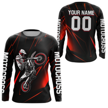 Load image into Gallery viewer, Red Youth MX Motocross Jersey Custom Motocycle Shirts Men Women Kid UPF30+ DNT41