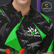 Load image into Gallery viewer, Funny Green Squirrel Custom Bowling Jersey for Men Bowling Team Shirts Bowling League HNT302