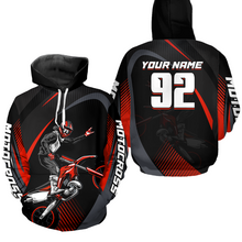 Load image into Gallery viewer, Custom Youth Motocross Hoodie Jersey Dirt Bike Racing Motorcycle Hoodie Shirt for Men Women HOT27