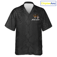 Load image into Gallery viewer, Custom Black Cobra Snake Hawaiian Bowling Jersey Bowling Team Shirts Bowling Uniform HNT309