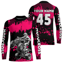 Load image into Gallery viewer, Pink ATV Motocross Jersey Kid Adult Custom Quad Bike Jersey Off-Road Shirt UPF30+ DNT59