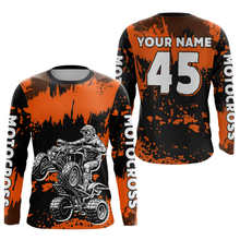 Load image into Gallery viewer, Orange ATV Motocross Jersey Kid Adult Custom Quad Bike Jersey Off-Road Shirt UPF30+ DNT59