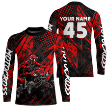 Load image into Gallery viewer, Custom Red ATV Motocross Shirts Kid Men Women Off-Road Quad Bike Shirt UPF30+ DNT61