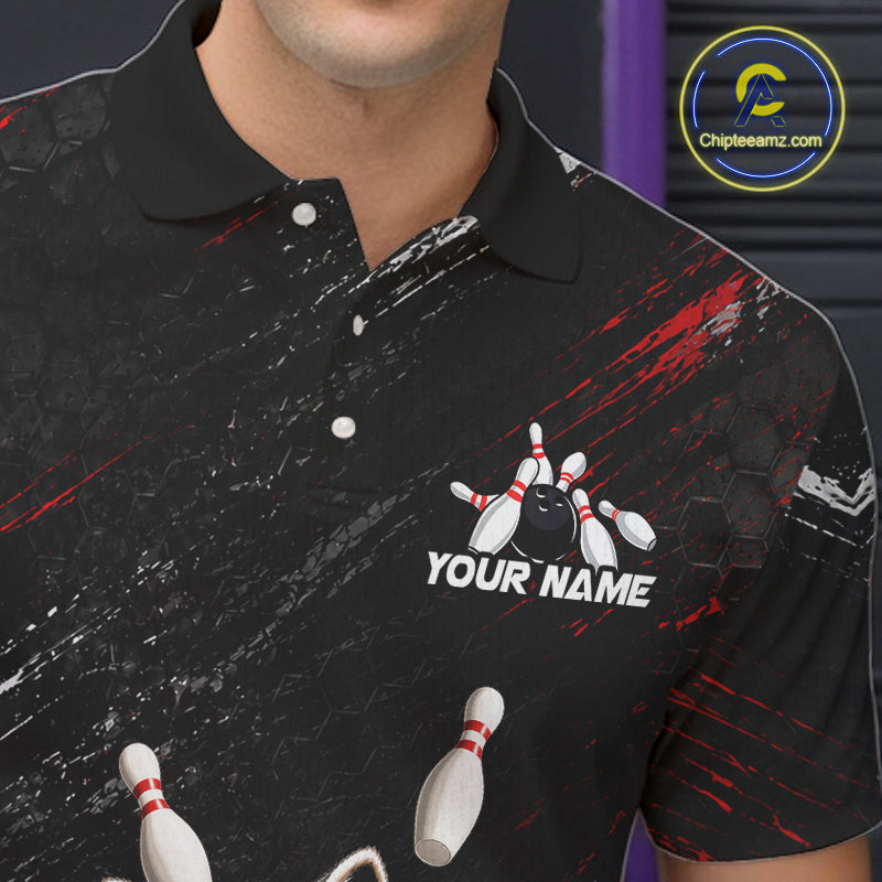 Funny Raccoon Custom Bowling Jersey for Men Bowling Team Shirts Bowling League Polo & 1/4 Zip HNT492